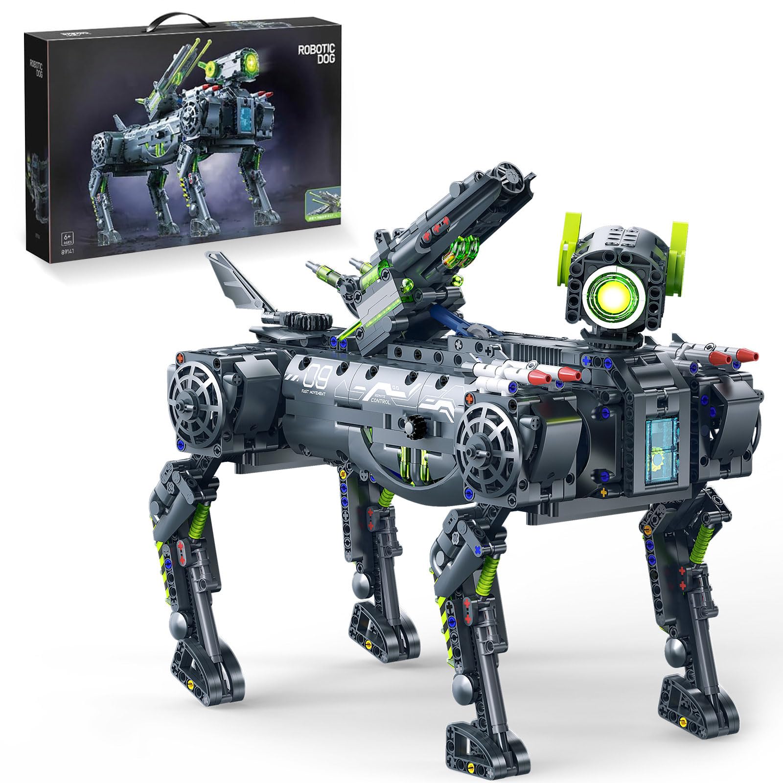 Amazon.com: GEVINST Robot Robotic Dog Building Set for Boys Ages 8